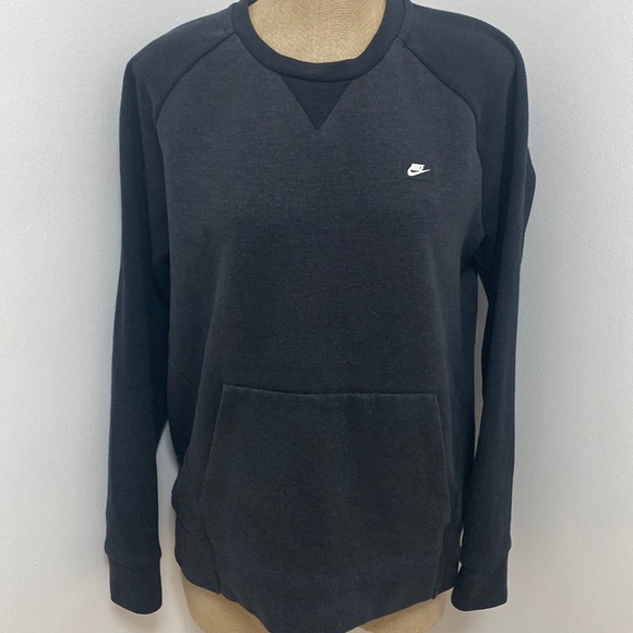 Nike Sweaters - Nike Dark Gray Crew Neck Sweatshirt W/ Front Pocket